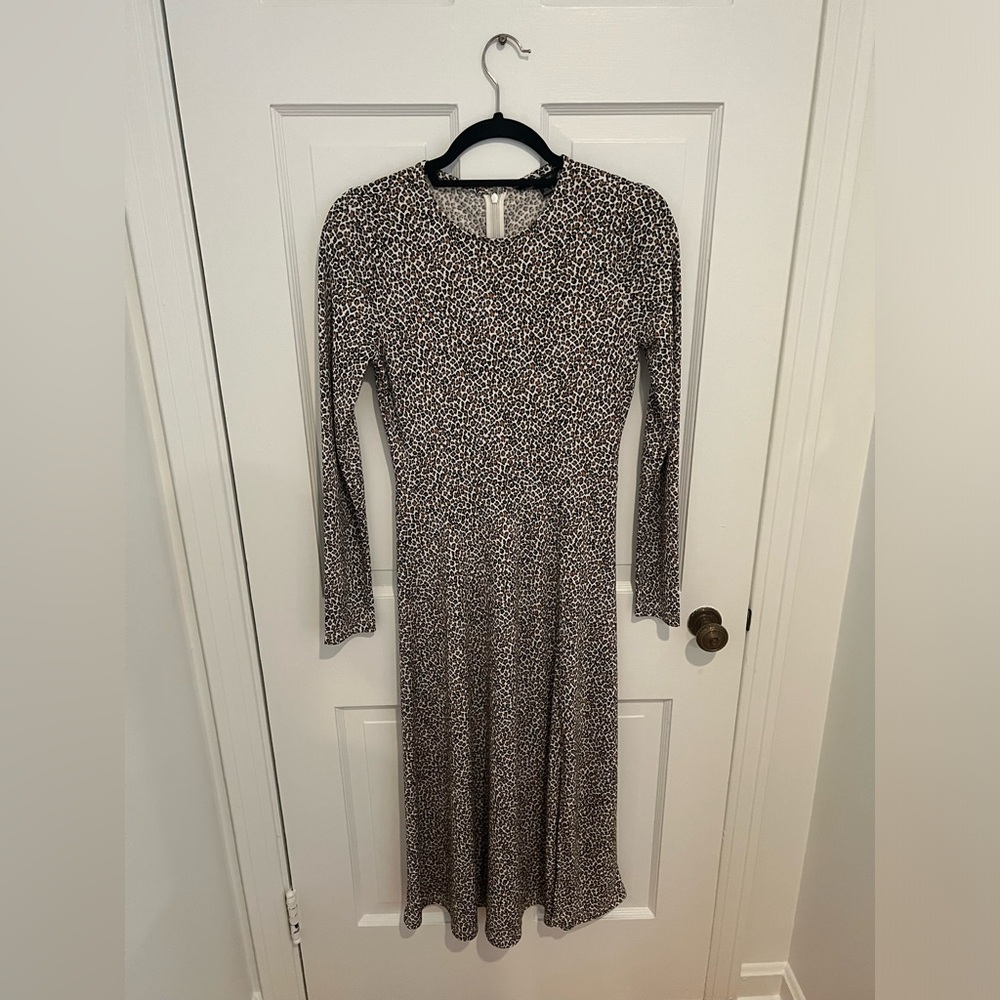 Leopard Banana Republic dress